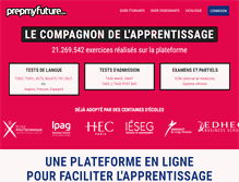 Tablet Screenshot of prepmyfuture.com